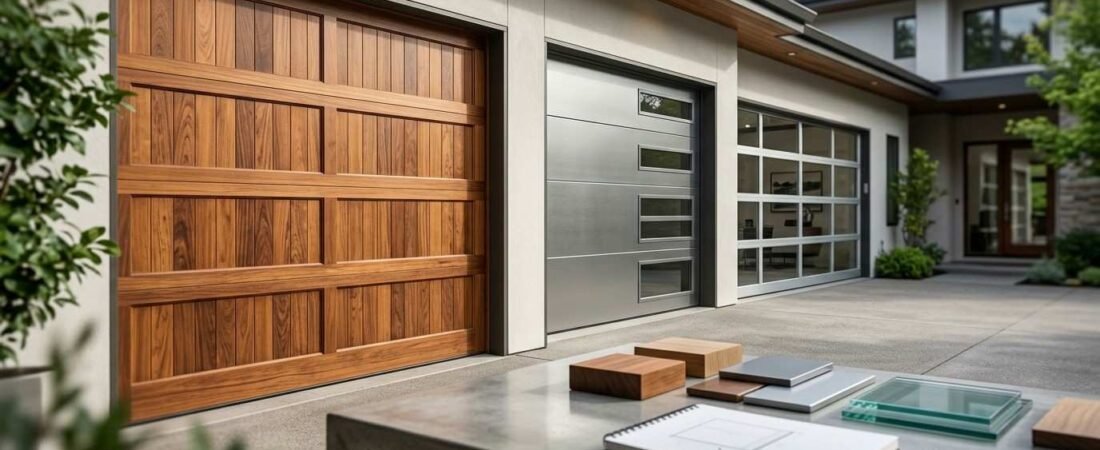 Custom Garage Doors Wendell: Wood, Steel, Aluminum, or Glass?